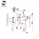 Sconces st. SL1230.301.02. Stabia. 2x60 watts, E14, 28x27 cm, brass color