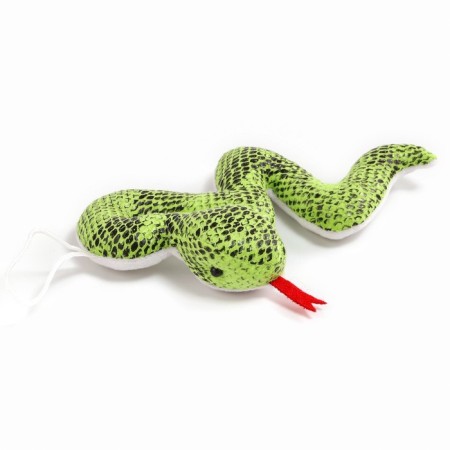 Soft toy "snake" on a suspension, 16 cm, green color-2