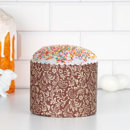 Paper form for cake "Flora" 134 x 100 mm