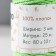 Knitting cord 100% cotton, width 3mm 25m 80g "green" 4.5x4.5x10 cm