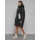 Coat insulated winter female, size 48, black color