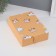 Casket leatherette for jewelry with a mirror "cats" yellow 15x21.5x5.5 cm
