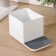 Organizer for detergents, white color