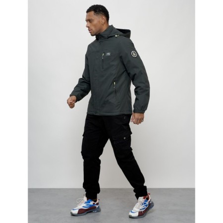Sports male jacket, size 56, dark gray color-11