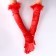 Carnival accessories with feathers, red color