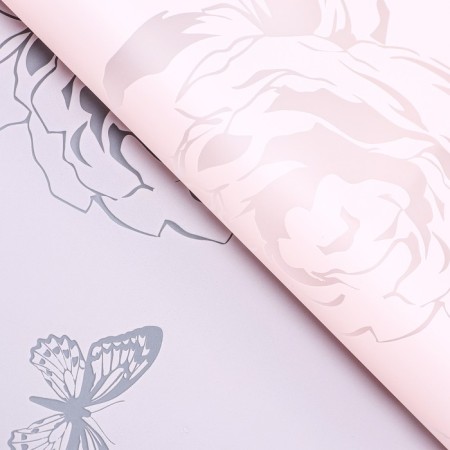 Film for flowers matte, "Recognition of love", 58x58cm, pink-1