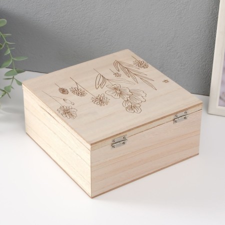 Casket tree "Field plants" 18x18x9 cm-3