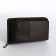 Male purse-clate on a zipper, phone pocket, brown color