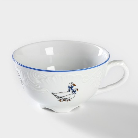 Coffee cup "Rococo. Geese ", 220 ml, porcelain
