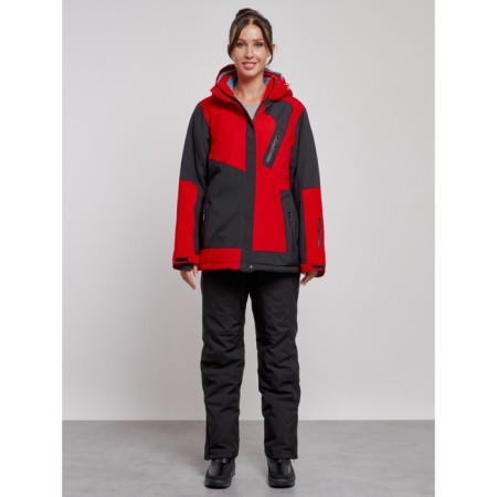 Ski suit female, size 54, red color