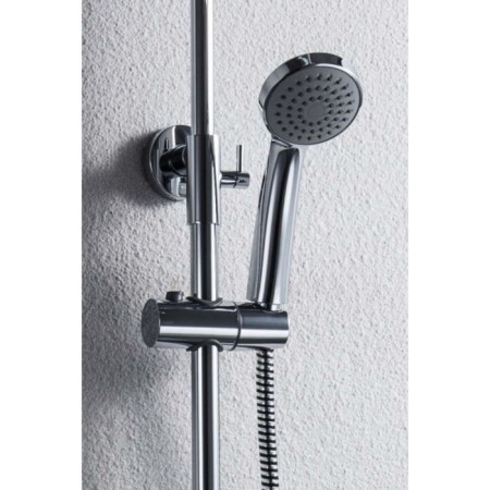 Shower column Bravat Opal R with a shower mixer (upper shower of a round shape)-2