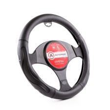 AutoProfi steering wheel, eco-leather steering, 9 cm girth, bang, size m, 37-39 cm