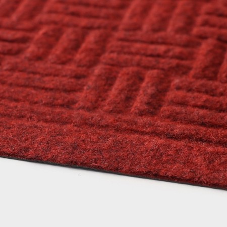 Rug giving moisture -drinking share, without edging, 38 × 58 cm, red color red-4