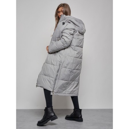 Coat insulated winter female, size 42, color gray-12