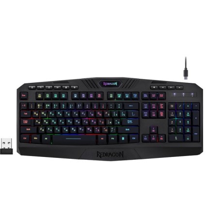 Keyboard Redragon Harpe Wireless, Game, Bezopr, Mechanical, subv, 104 cl, USB, black