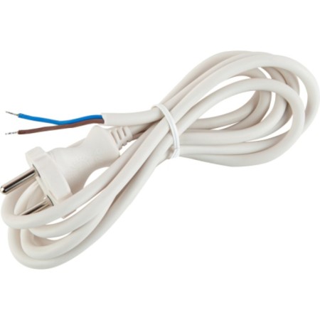 Network cord with a fork ERA UX-2X0.75-5M-W 5 m, PVS 2x0.75mm2, white