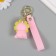 Trick rubber with carbine, a strap "Pig in a flower" Flower spins 3.5x4.2x5.5 cm