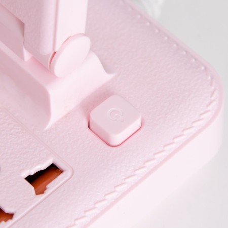 Board Lamp "ERA" LED 8W 3000K-6000K Dimmer 2 rosett 2xUSB2.0 Pink 10x28x33cm Risalux 946-8