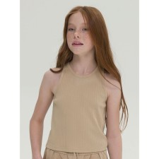 T -shirt for girls, height 116 cm, sandy color