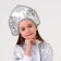 Carnival costume "Snow Maiden with a pattern", satin, fur coat, kokoshnik, height 98-104 cm