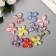 Decor for creativity Plastic "Butterfly with glitter" 2.2x2 cm mix