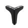 Furniture support Cappio Light OP04, h = 100 mm. 8.5*8.5, matte black color