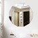Wall mirror, interior stickers, mirror, decor on the wall, panel 30 x 25 cm