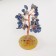 Bonsai souvenir "Cash tree" Blue 60 stones 5.5x5x5x15.5 cm