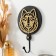 Decorative tree "Wolf" hook black, mirror 4.3x11.8x20 cm