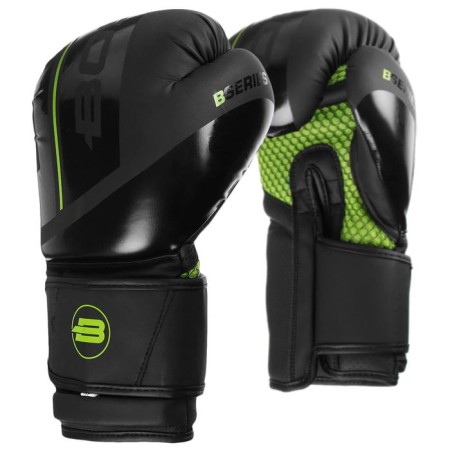 Boxing Boybo B-Series gloves, 12 ounces, green color