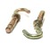 Anchor bolt of scrap, with a hook, galvanized, 10x50 mm, 55 pcs