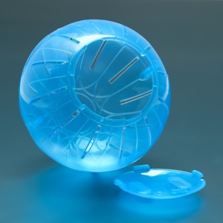 Ball for rodents "Pigger", 12 cm, blue-1