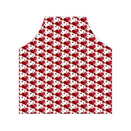 Apron kitchen with a photo print "About love", adjustable, size OS-2