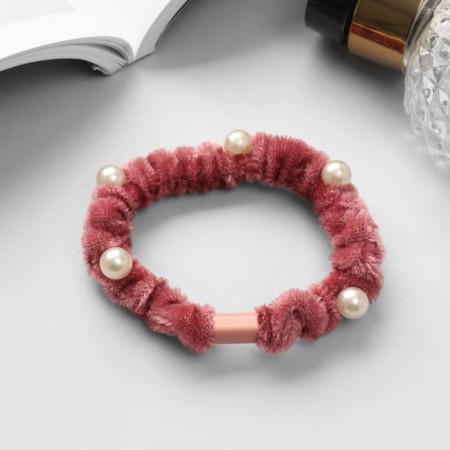 Hair gum "Magali" beads, 5.5 cm, mix