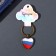 Trick Glass, Metal "Heart. Russia" d = 2.5 cm