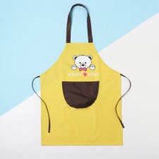 Apron Children's Ethel Bear 44*60cm, col. yellow, 100% p/e