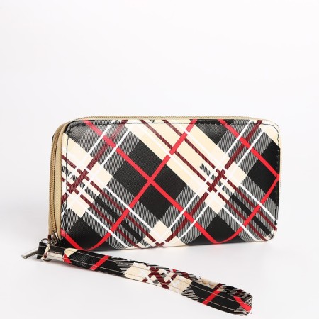 Women's wallet with lightning, beige color