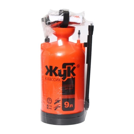 Pomopovoy sprayer, 9 l, thermal shrinkage, plastic brandpoite, "bug"-6