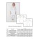 Female blouse, size 58, white color
