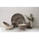 Board ceramic dinner shade "Sea World", d = 27 cm, brown color