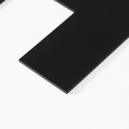 The panel of the letter "h" 19x20 cm, black-1