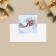 Postcard "Happy New Year!" Winter landscape, 7 x 7 cm, New Year