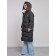 Coat insulated winter female, size 44, black color