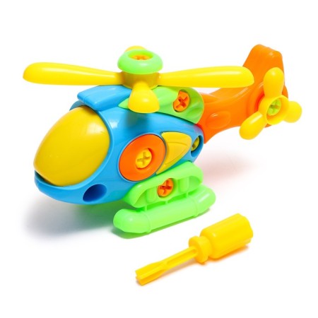 The designer of the screw "helicopter", with a screwdriver, 18 details, mix-4