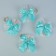 Bows on the handles of a wedding car, 4 pcs., Turquoise