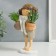 Polystone souvenir "Baby with tails, with plants in pots" 20.5x8x10.3 cm