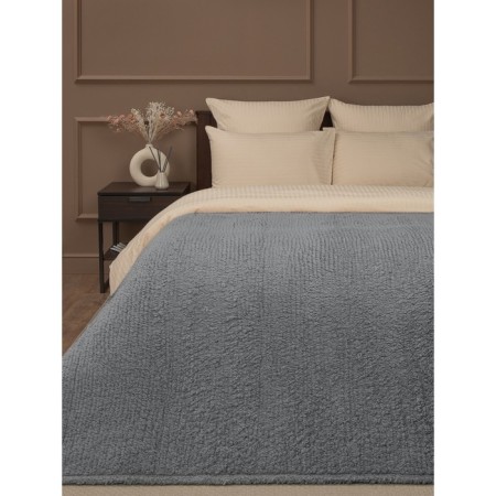 Texrepublic blanket, size 200x220 cm, gray color