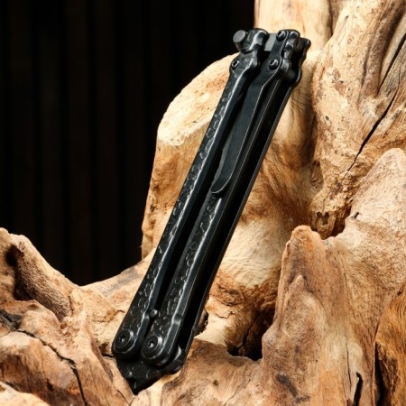 Balfish knife "Motherle" black, steel - 440, handle - steel, 20 cm-6