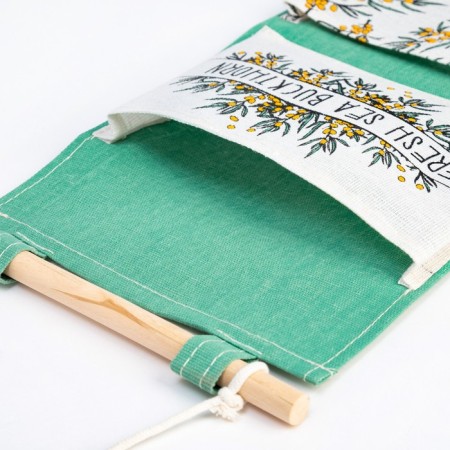 Pocket Textile Ethel "Fresh Sea Buckthorn", 41*20 cm-5