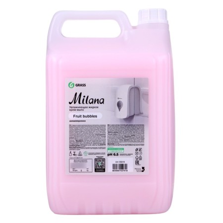 Liquid cream soap Grass Milana Fruit Bubbles, 5 liters